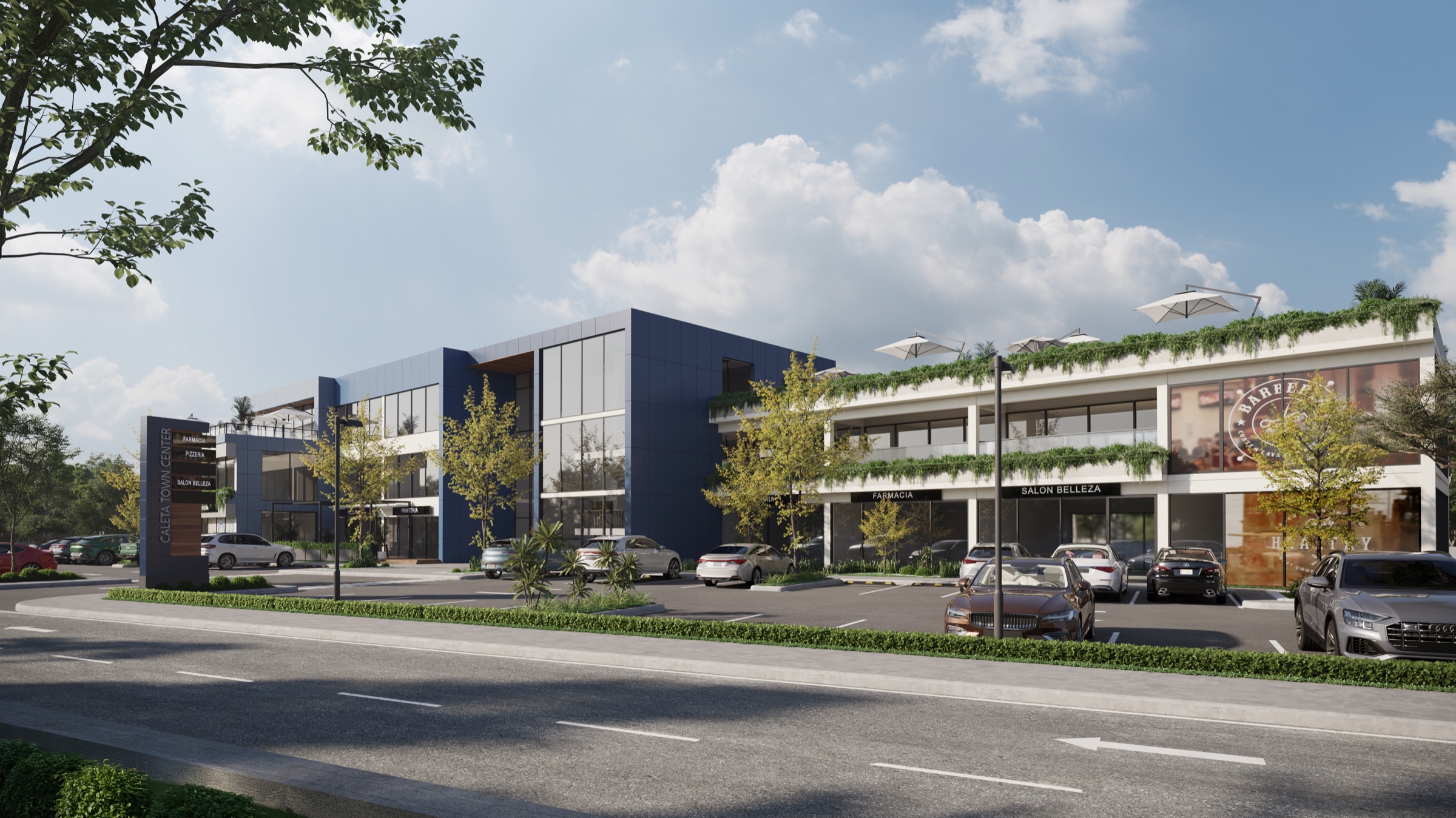 Vista exterior proyectada de Caleta Town Center